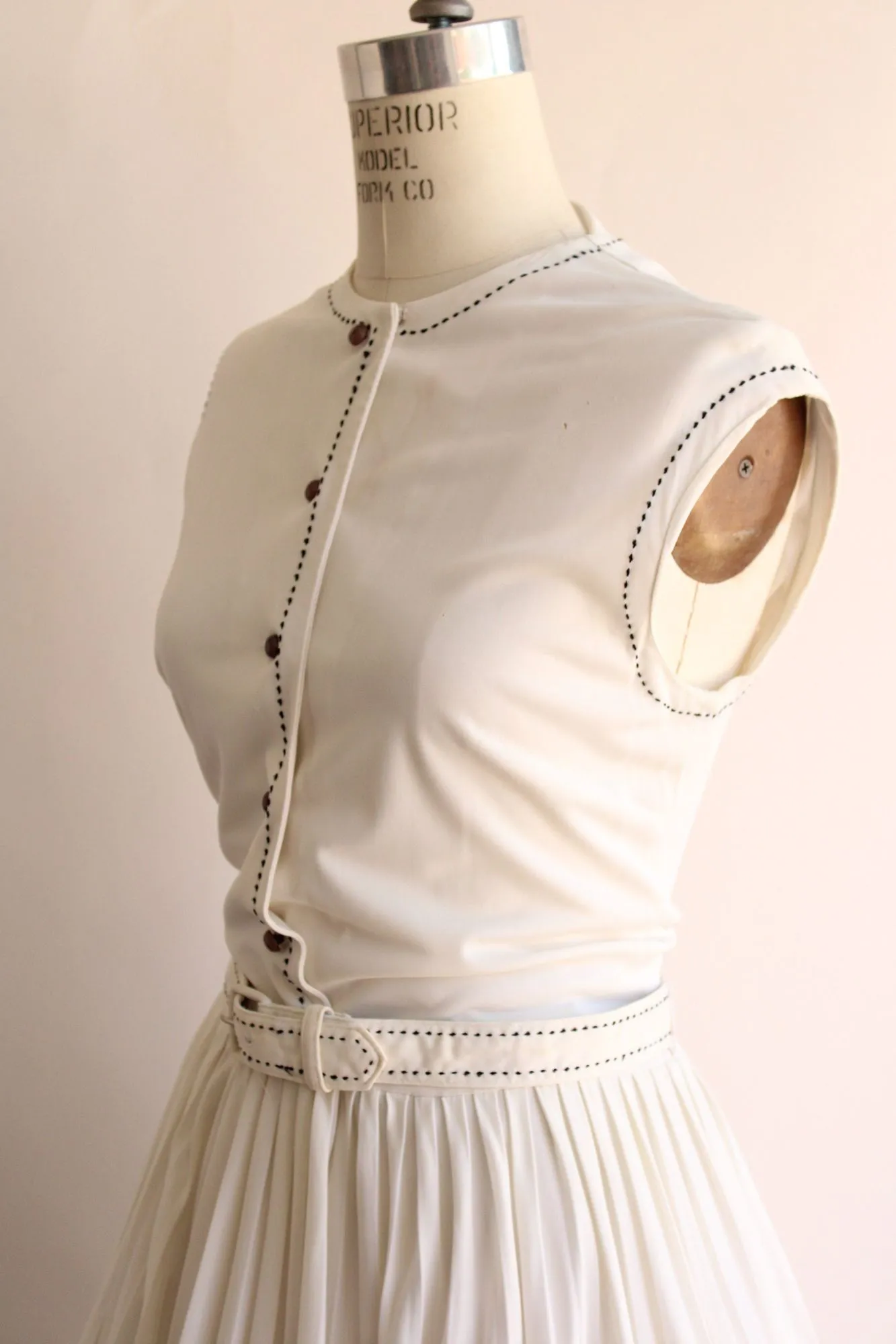Vintage 1960s Dress with Belt, Volup Koret of California