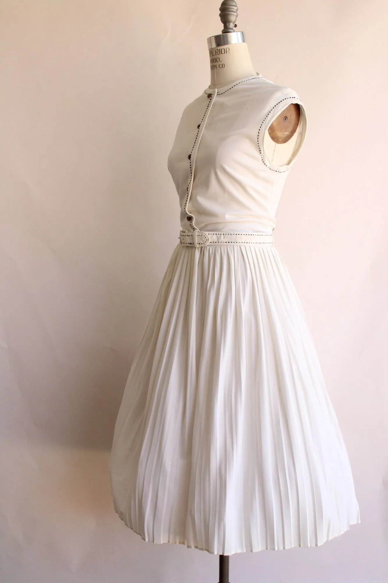 Vintage 1960s Dress with Belt, Volup Koret of California