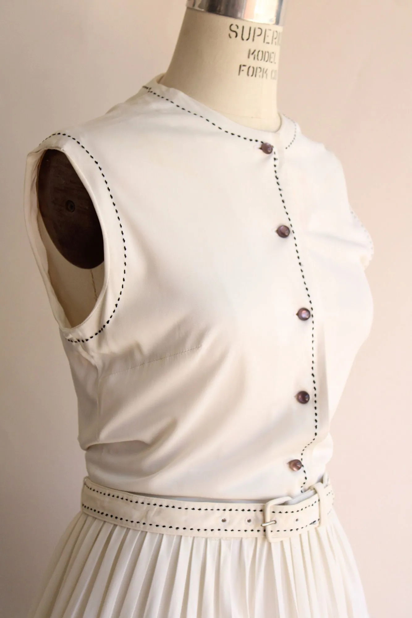 Vintage 1960s Dress with Belt, Volup Koret of California