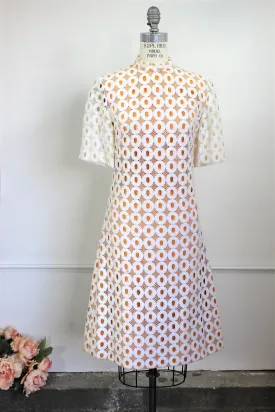 Vintage 1960s White Lace Dress