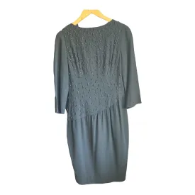 Vintage Black 3/4 Sleeve Dress UK Size 12