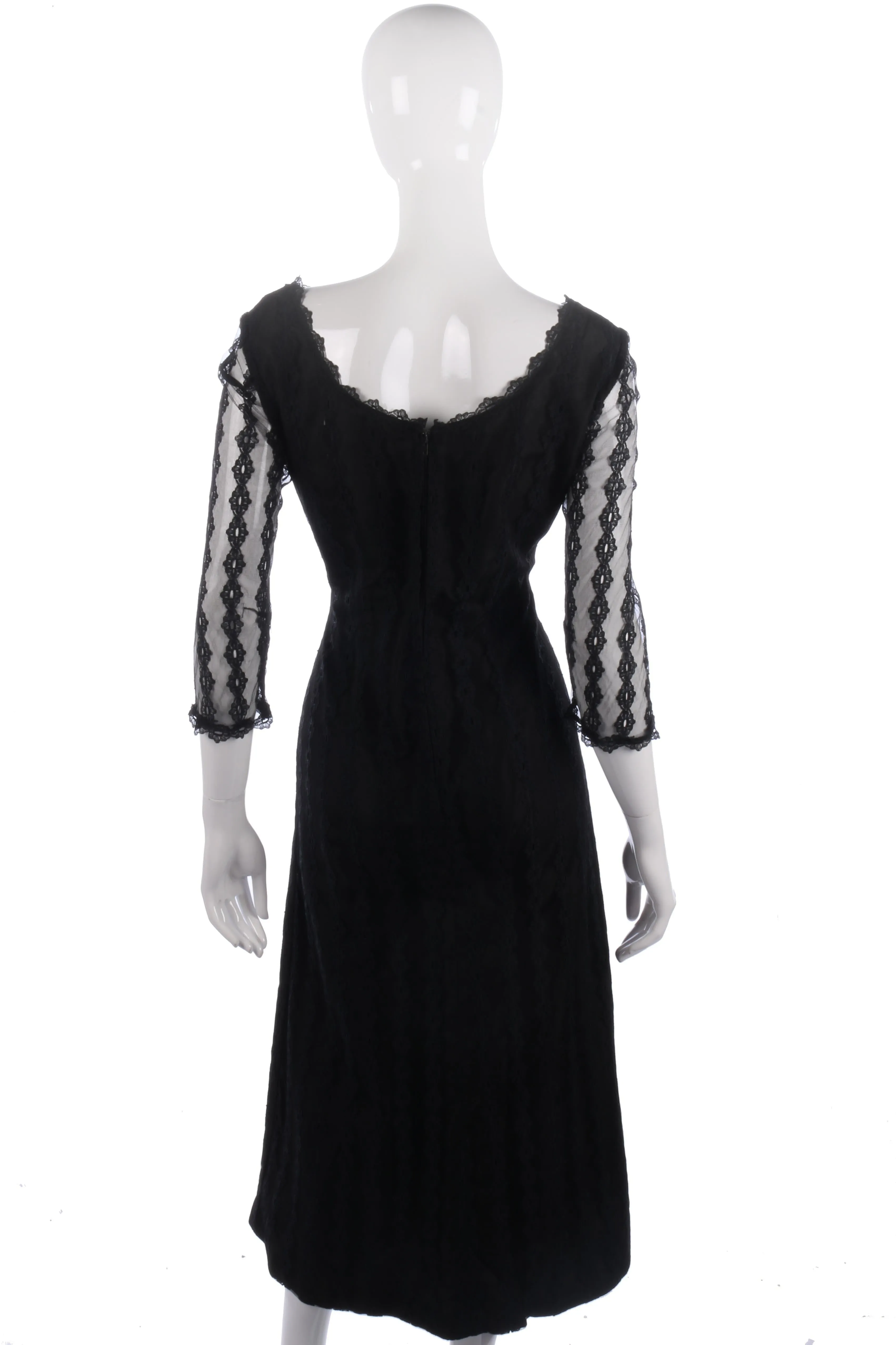 Vintage black lace dress by Montigo Bay
