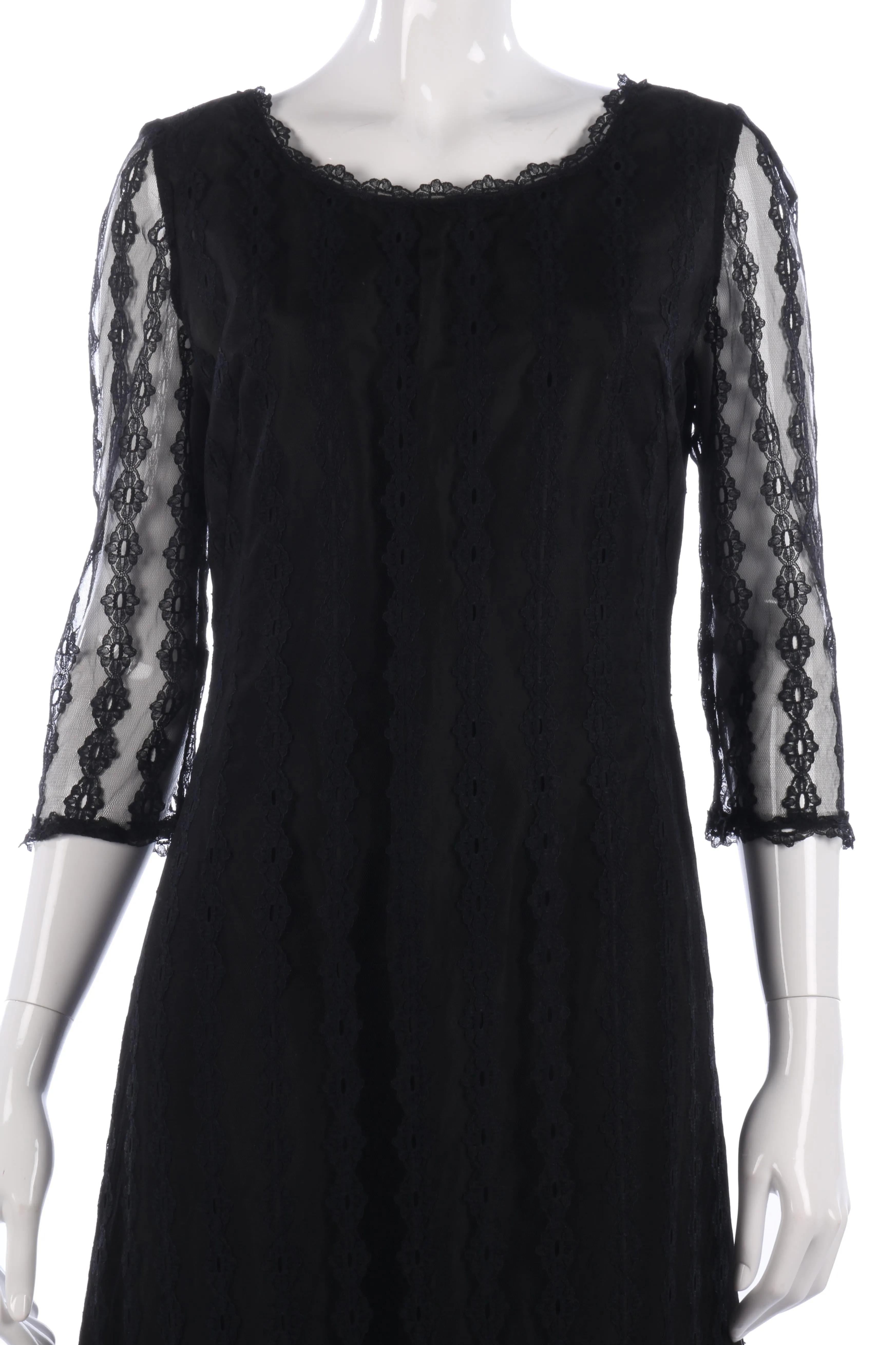 Vintage black lace dress by Montigo Bay