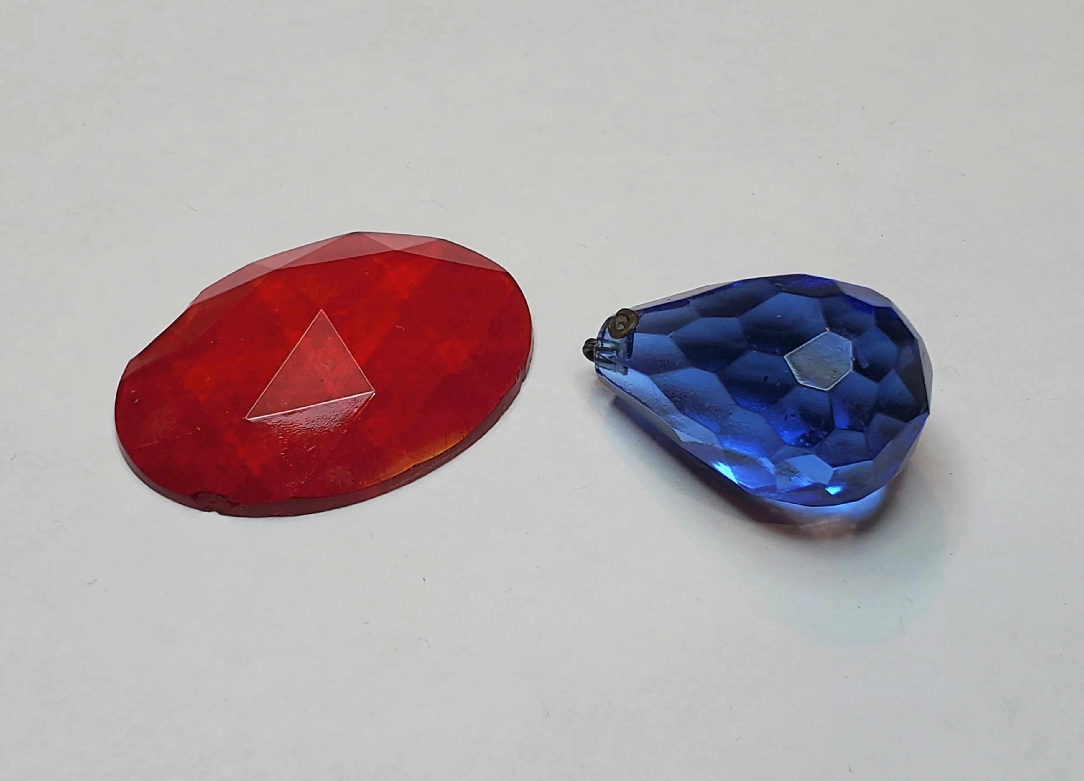 Vintage Faceted Glass Ornaments