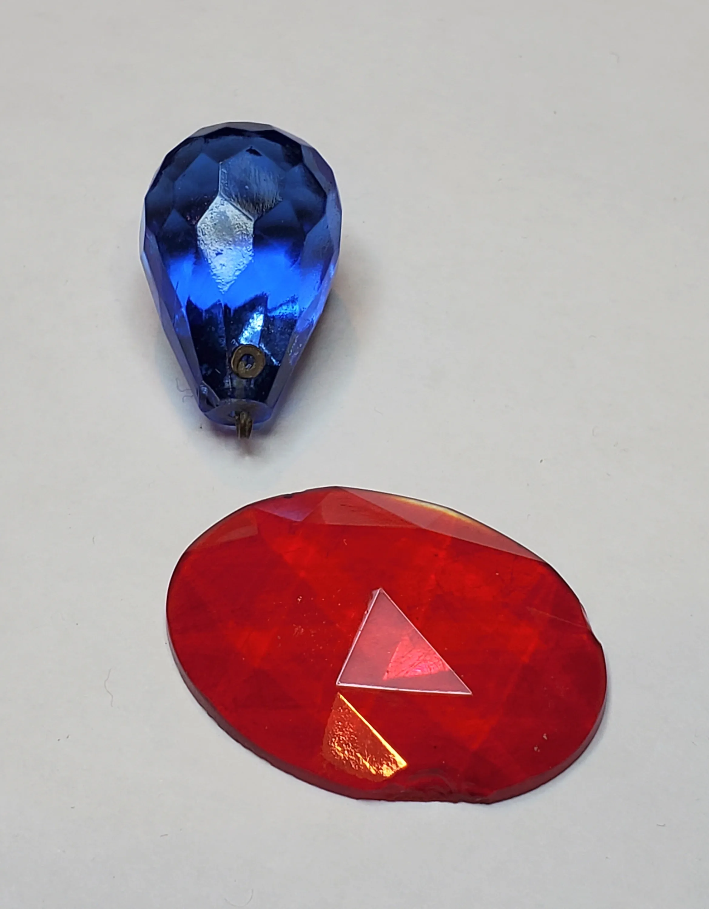 Vintage Faceted Glass Ornaments
