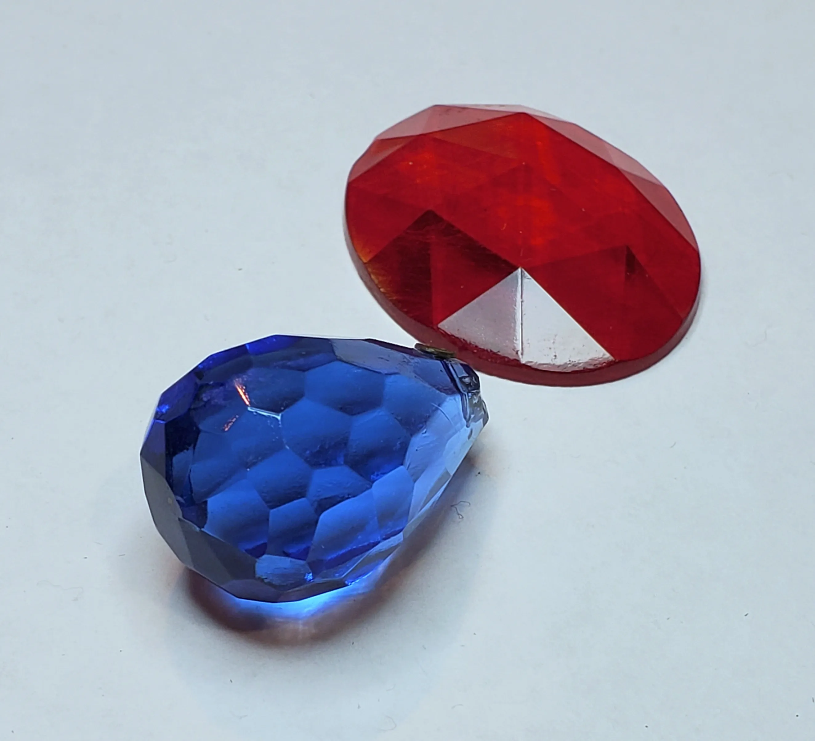 Vintage Faceted Glass Ornaments