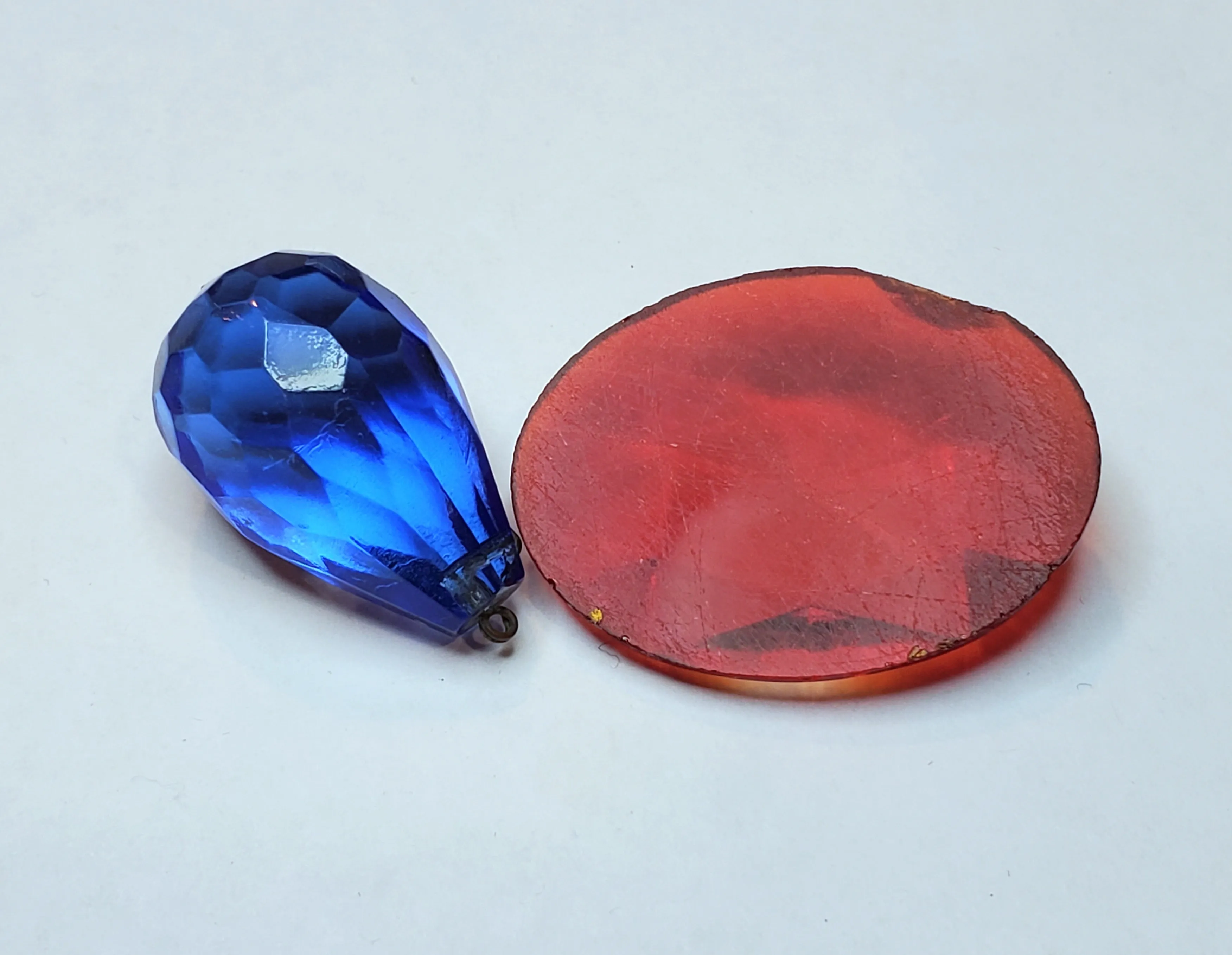Vintage Faceted Glass Ornaments