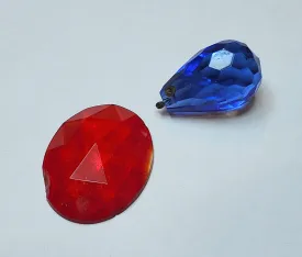 Vintage Faceted Glass Ornaments