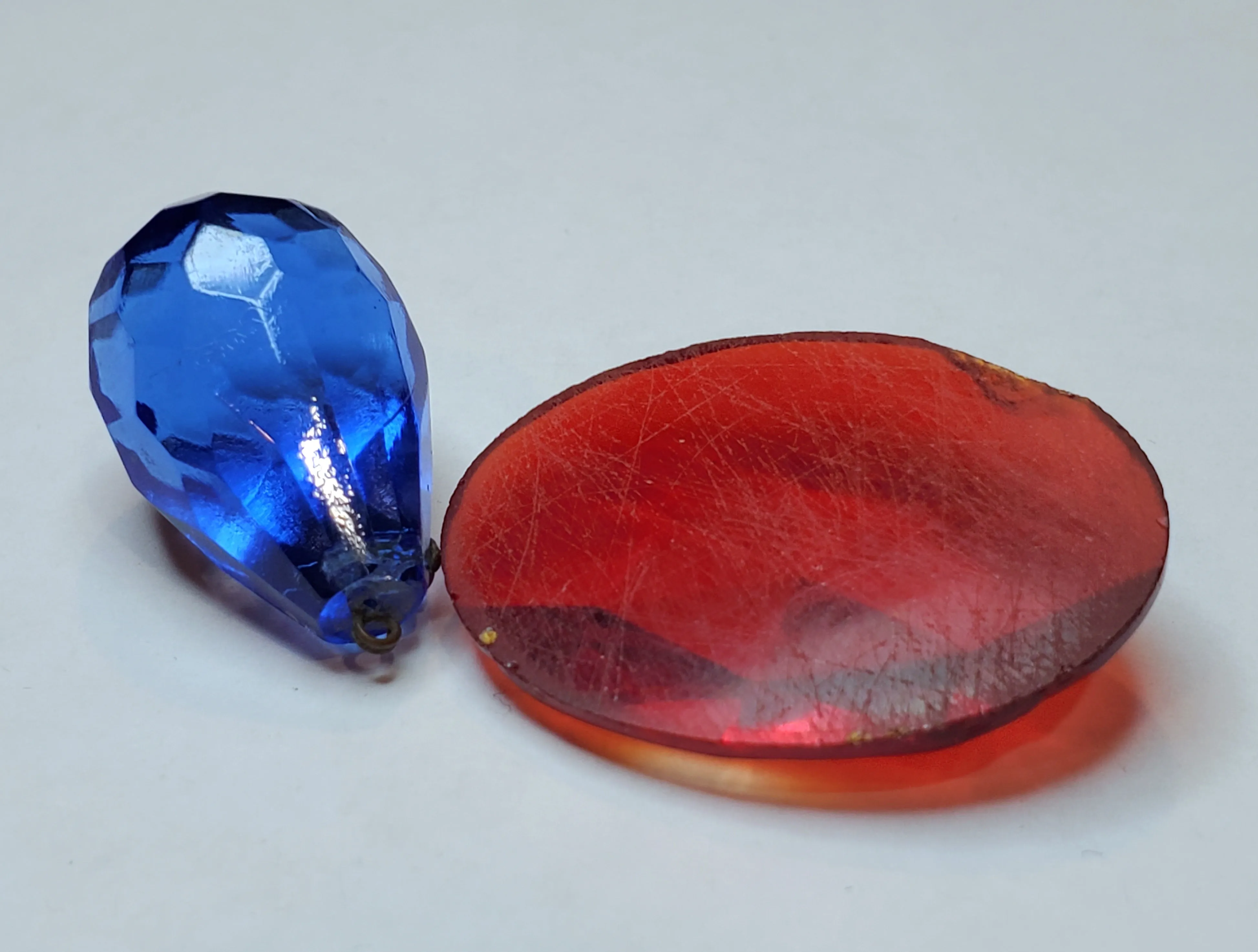 Vintage Faceted Glass Ornaments