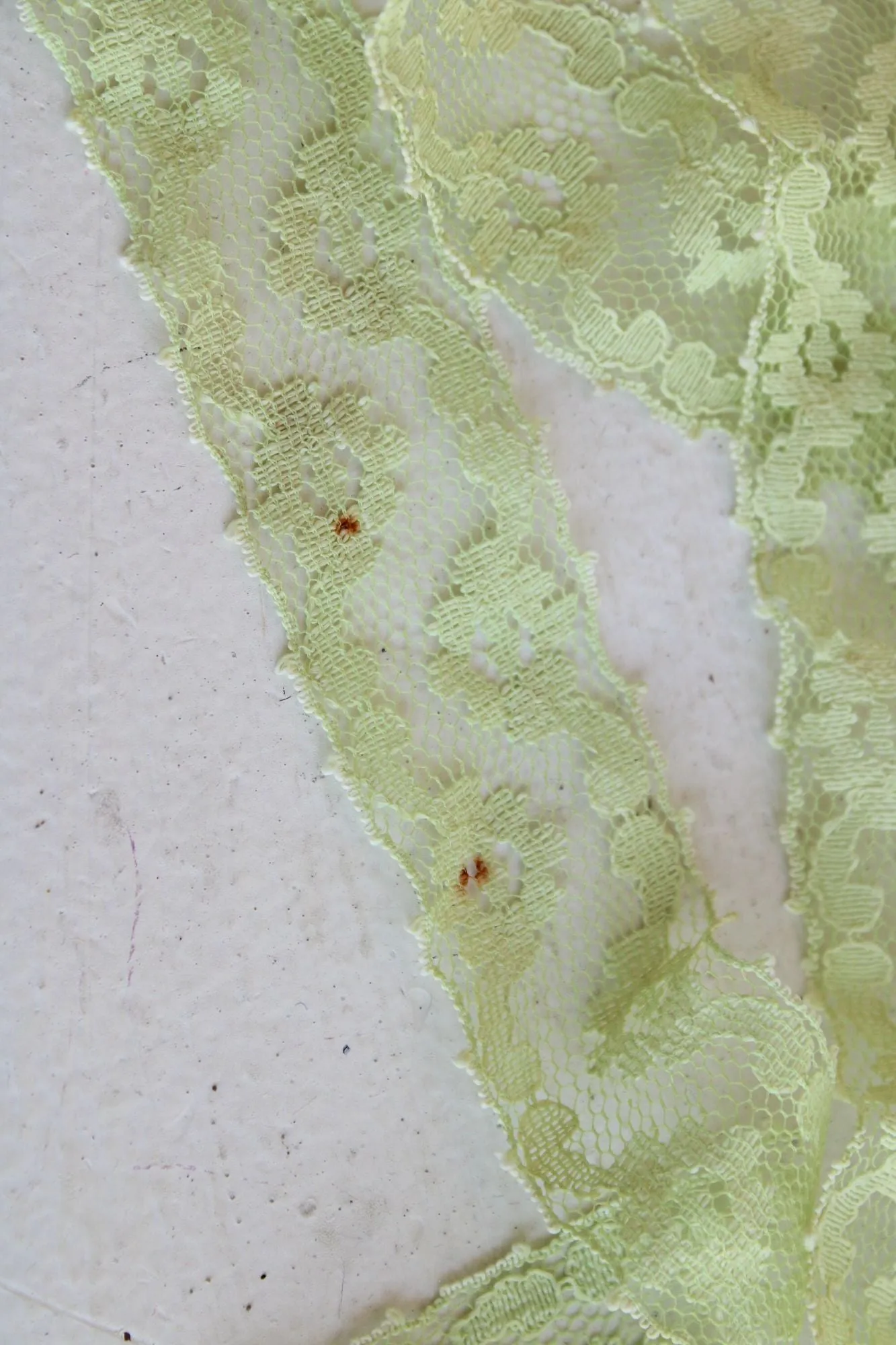 Vintage Green Lace Trim, 2 Yards, 1.25" wide