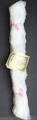 Vintage MADE IN AUSTRIA 9.5yds Delicate Pretty White Trim
