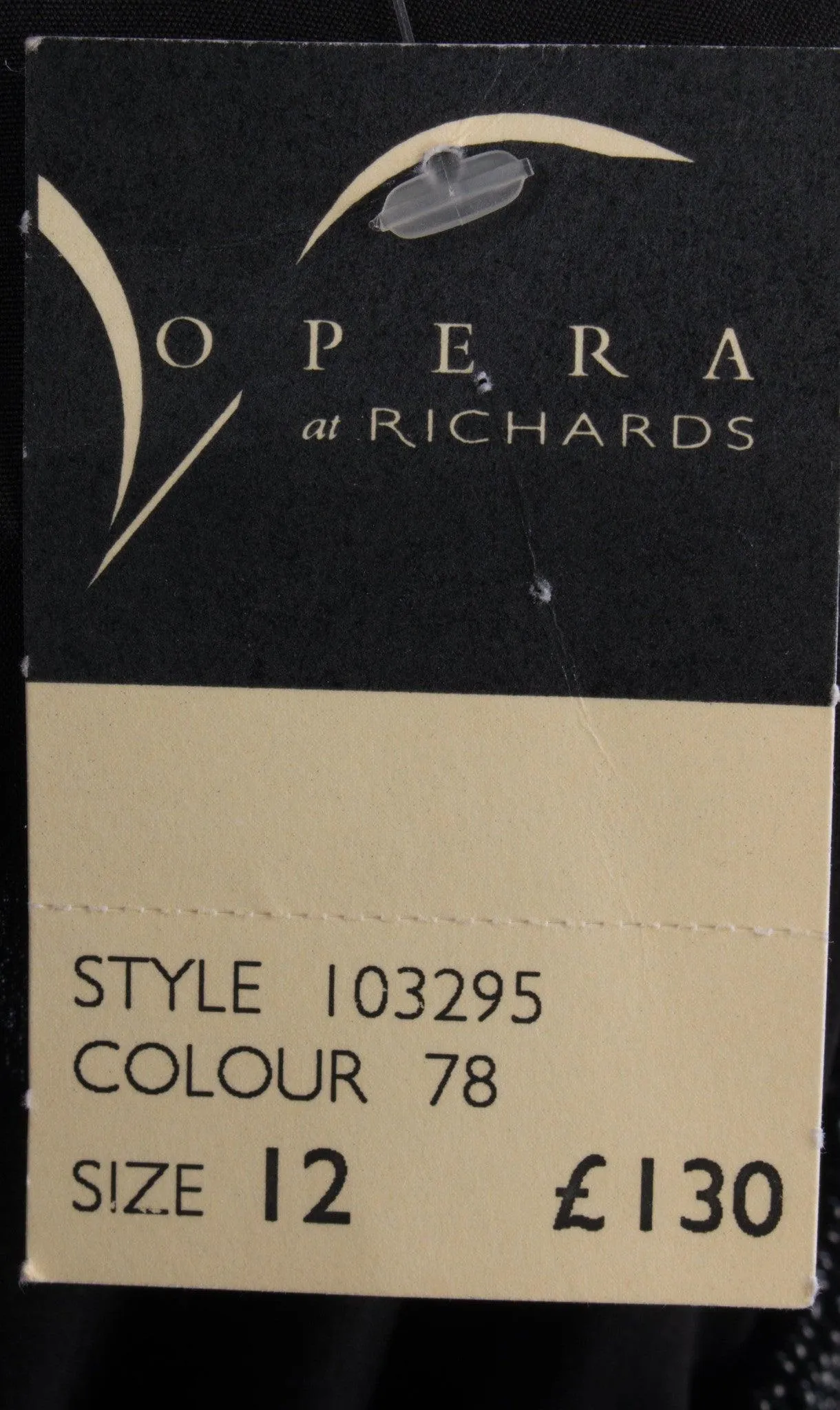 Vintage Opera at Richards Long Black Lace and Sequinned Dress. BNWT size 12