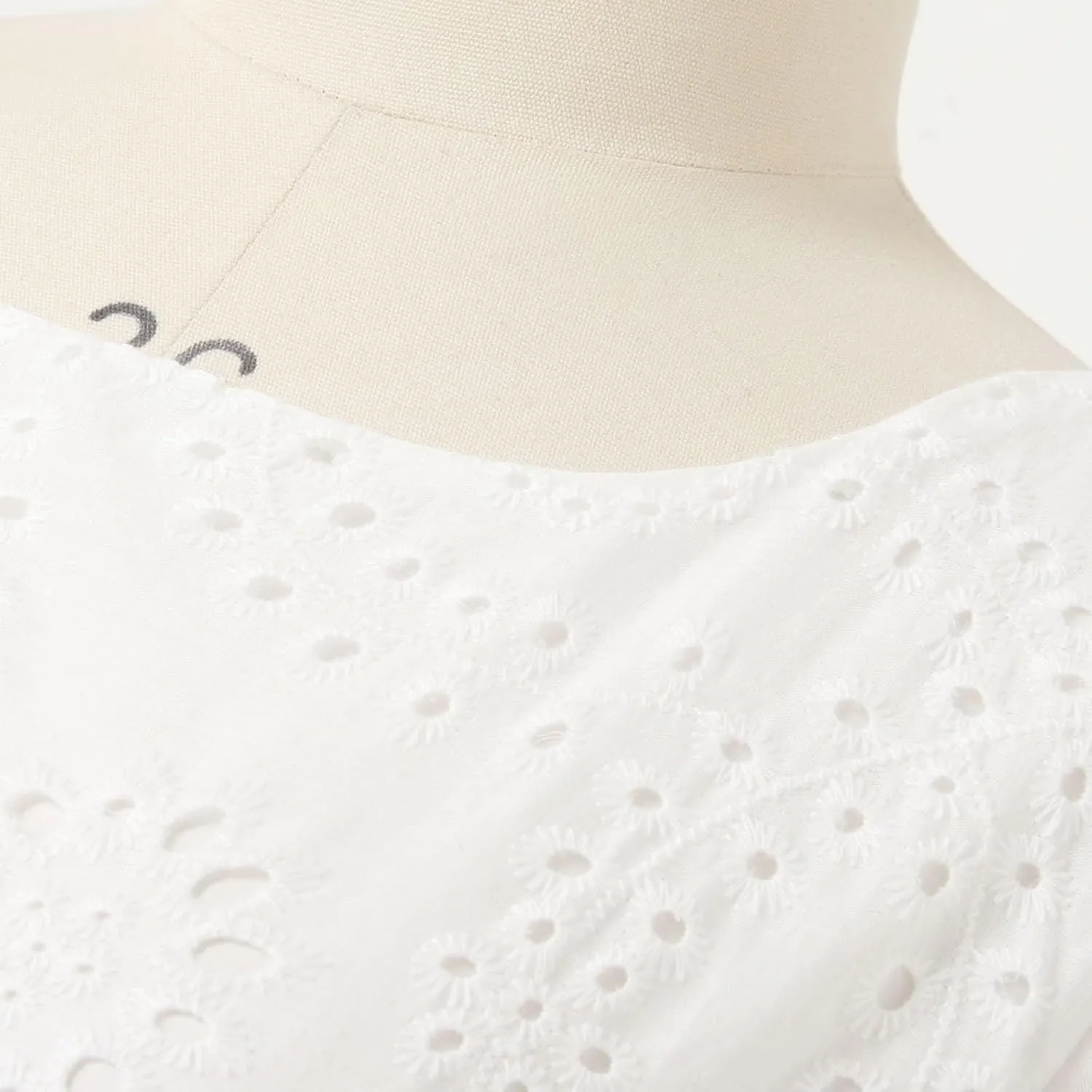 Women's Lace Eyelet Short Sleeve Tiered Midi Long Dress Ruffle Hem Cute Babydoll Short Dress 2024